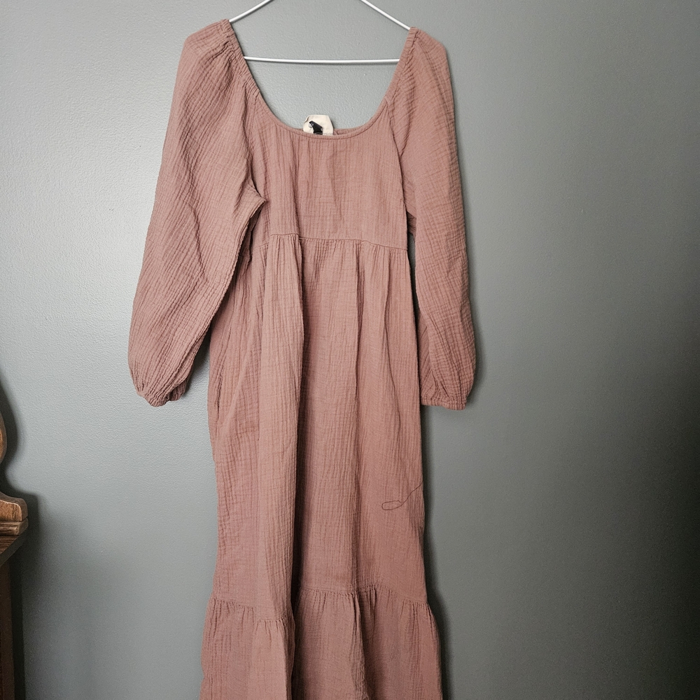 Universal Thread Dusty Rose Scoop-Neck Maxi Dress